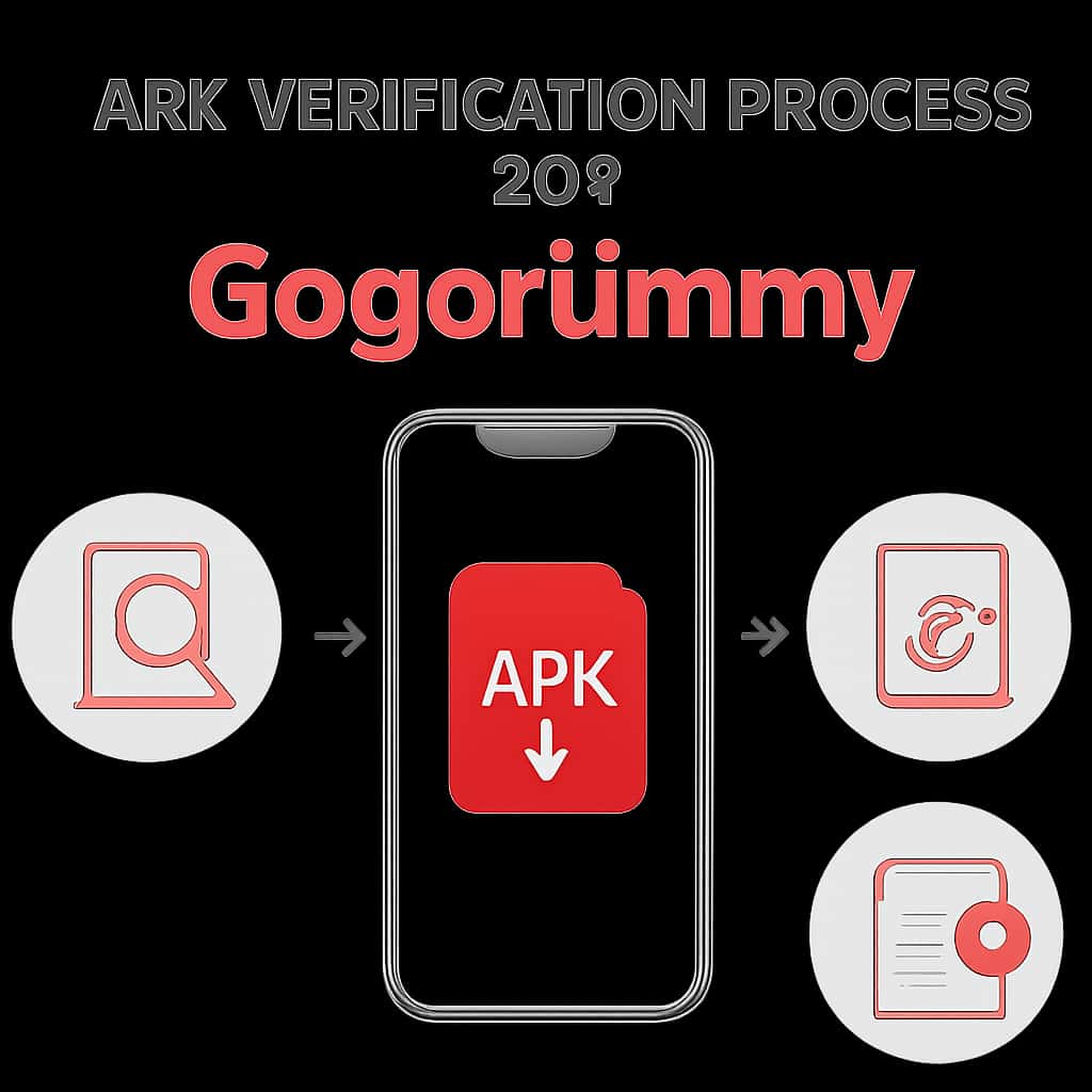 Diagram explaining the APK Verification Process for Gogorummy.