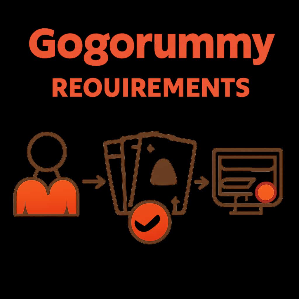 An educational diagram about Gogorummy Requirements.